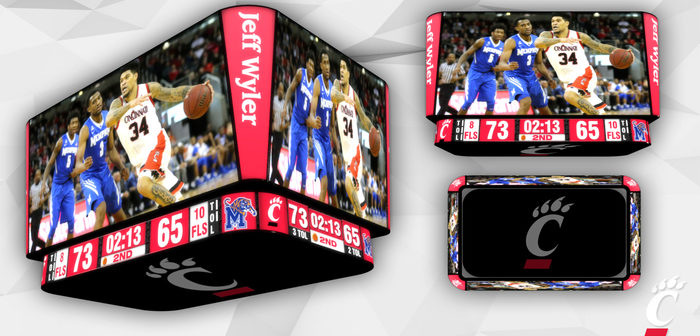 Fifth Third Arena video displays