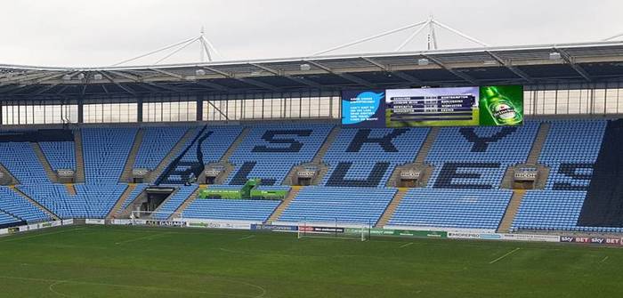Ricoh Arena screen