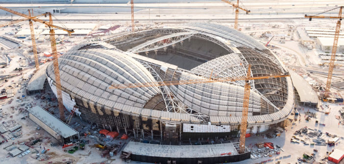 Qatar 2022 World Cup stadium progress shown in aerial pictures