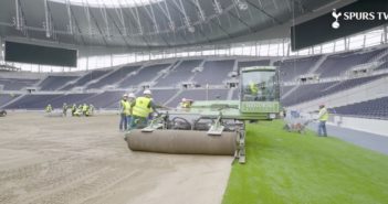 Tottenham Hotspur lays new pitch CREDIT Spurs TV