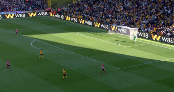 Wolves installs supersized LED advertising display LED perimeter video boards