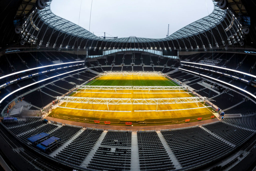 Tottenham Hotspur Stadium introduces world-first integrated pitch grow light