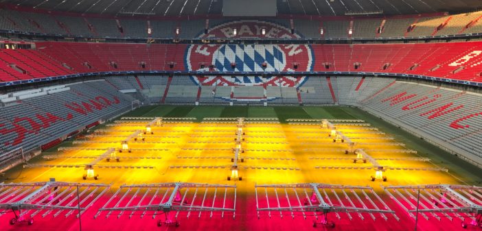 Allianz Arena LED lights