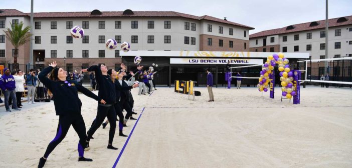 LSU opens new beach volleyball stadium