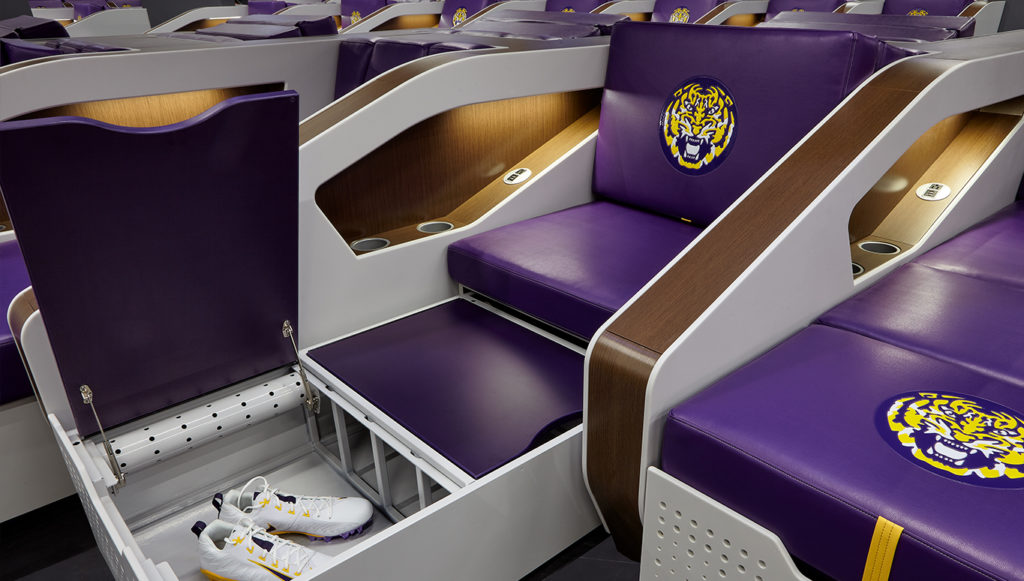LSU locker room