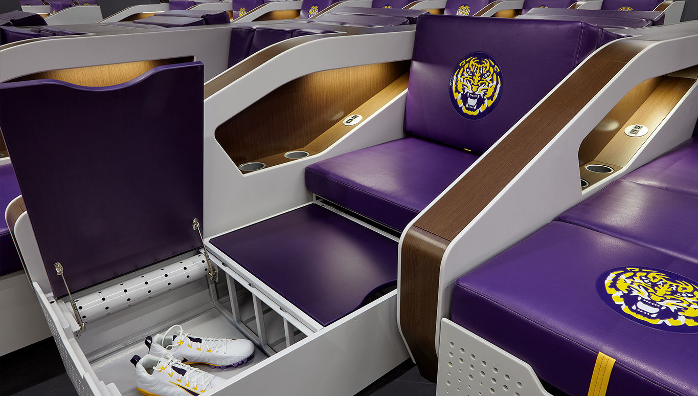 LSU football unveils stateoftheart locker room Stadia Magazine