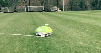 New England Patriots use robot to paint field markings Turf Tank