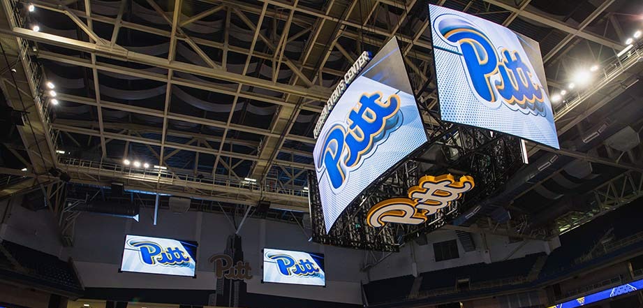 Pitt installs first centerhung video display in college sports | Stadia ...