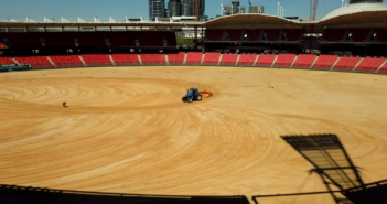 Giants Stadium re-turf timelapse Giants Stadium