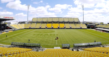 Columbus Crew transforms MAPRE Stadium turf into message for Covid-19 key workers Columbus Crew