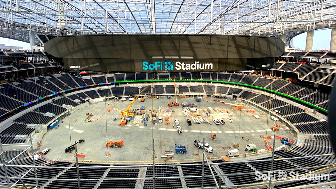 SoFi Stadium installs largest videoboard in sports Stadia Magazine