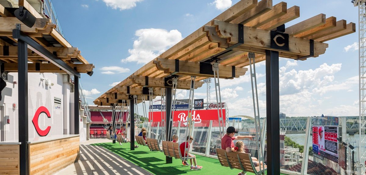 Cincinnati Reds' Great American Ballpark opens family zone focused on  health and inclusivity