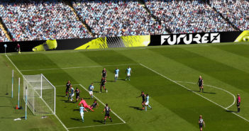 Manchester City installs supersized pitchside display system at Etihad Stadium Manchester City Etihad Stadium